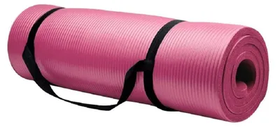 Zdjęcie produktu dla Omgoods - Mata do jogi z antypoślizgową powierzchnią, idealna do ćwiczeń sportowych i fitness, w kolorze różowym