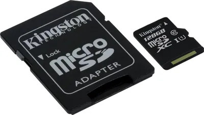 Produktbild von Kingston Technology Canvas Select, 128 GB, MicroSDXC, Klasse 10, UHS-I, 80 MB/s, 10 MB/s