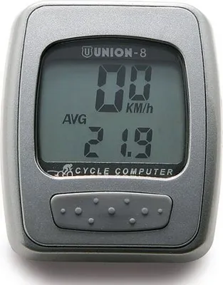 Produktbild von Union Basic 8 Functions Fahrradcomputer Grau  Grau One Size