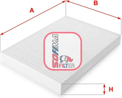 Produktbild von SOFIMA S 3032 C Innenraumfilter Pollenfilter für AUDI A4 Avant (8ED, B7)