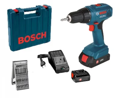 Image de Bosch 18v 54/21nm 2x2.0ah li-ion perceuse/visseuse mallette + accessoires gsr 180-li
