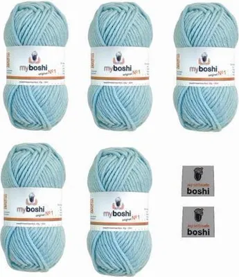 Produktbild von MyBoshi No.1 Set 5 Knäuel a 50g Himmelblau 151