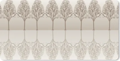 Produktbild von MuchoWow® Schreibtischunterlage Design - Bäume - Wald 80x40 cm - XXL Mauspad - Gaming Mauspad