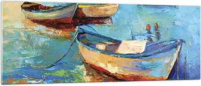 Produktbild von Bilder auf glas - Einteilig - £ódŸ Hafen Bunt - 140x50cm - Glasbilder - Wandbilder - Bilder - zum Aufhängen bereit - Wanddekoration aus Glas - Glas Bilder - Wandbild auf Glas - GAB140x50-4160