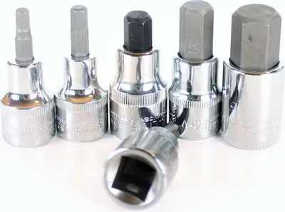 Produktbild von SALTUS 1/2" Innensechskant-Set 6 teilig 5-17 mm 5221 Stecknuss Sechskant Nuss