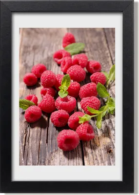 Produktbild von Bild 20x30 MDF-Rahmen, Wandkunst Himbeeren
