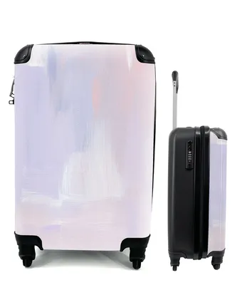 Produktbild von MuchoWow® Koffer Handgepäck Trolley Rollkoffer Kleine Reisekoffer mit 4 Rollen - Pastell - Farbe - Gestaltung - Cabin Size < 55x40x23 cm & 55x40x20 cm - Fotokoffer - Kabinenkoffer - Boardgepäck - Reise-Box - Reisekoffer - Reisegepäck - Koffer mit Bild - Trolley für Kinder