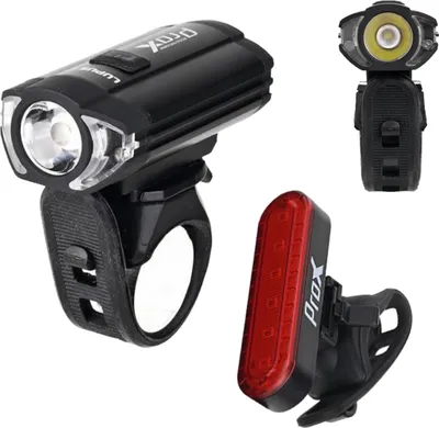 Produktbild von Fahrradbeleuchtung Set Vorne + Hinten 300 LM USB-C PROX LUPUS II 1100mAh
