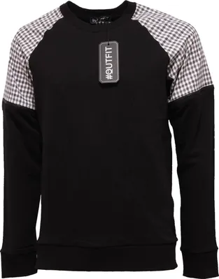 Obrázok produktu pre 4705Q Čierna gázovaná mikina OUTFIT mikiny pánske
