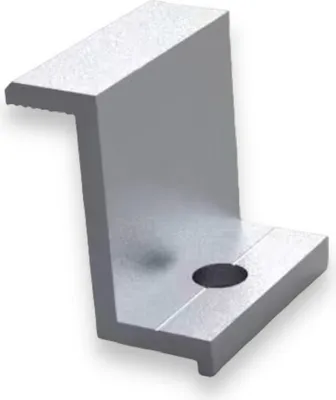 Immagine prodotto di Staffa NELI (morsetto terminale) per modulo solare / FV, 30 mm, morsetto di montaggio, morsetto solare, staffa FV, staffa per modulo