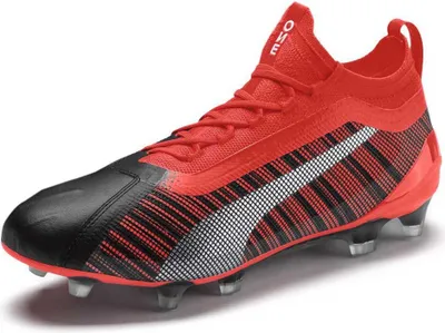 Produktbild von PUMA One 5.1 FG/AG, Fußball, Männlich, Schwarz, Rot, Silber, Erwachsener, Einfarbig, Geformte Bolzen