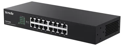 Productafbeelding van Tenda 16-poorts Gigabit Ethernet switch, onbeheerd, full-duplex