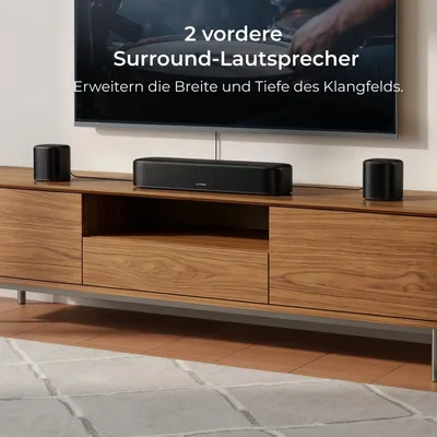 Produktbild von ULTIMEA Aura S5T - 7.1 Soundbar mit Dolby Atmos, 5,25'' Subwoofer, 4 Surround-Lautsprecher, HDMI eARC, App-Steuerung, 420W Spitzenleistung