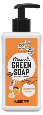 Image de (DE) Savon vert Marcel, orange et jasmin, savon liquide pour les mains, 500 ml