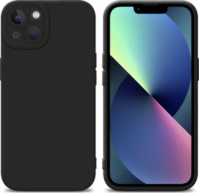 Zdjęcie produktu dla Etui Cadorabo do Apple iPhone 13 w kolorze czarnym, silikonowe etui TPU na telefon komórkowy