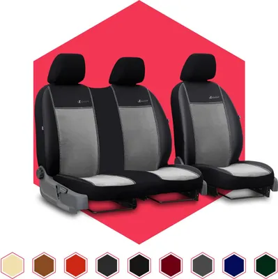 Produktbild von Sitzbezüge Auto Universal Autositzbezüge für Volkswagen Transporter T4 Grau BUS