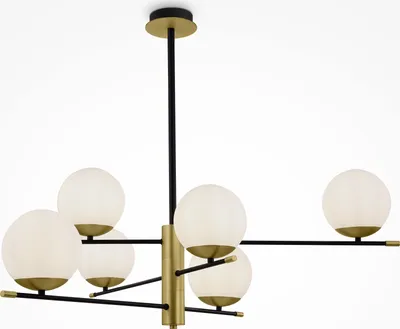 Immagine prodotto di Lampada a sospensione, vetro metallico, oro opaco, P 100 cm