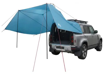 Immagine prodotto di vidaXL Tenda da campeggio blu, 350 x 250 cm, in poliestere e acciaio