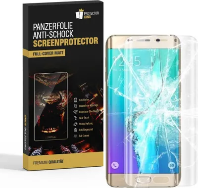 Produktbild von 3x Panzerfolie für Samsung Galaxy S6 Edge Plus FULL COVER Displayschutzfolie MATT
