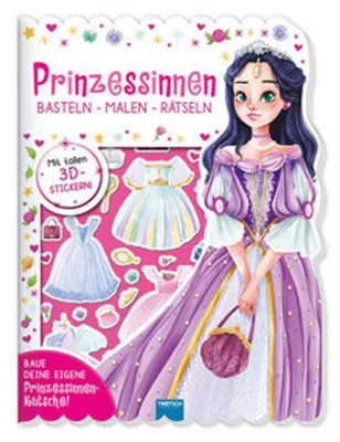 Produktbild von Trötsch Beschäftigungsbuch Malbuch Bastelbuch Prinzessinnen