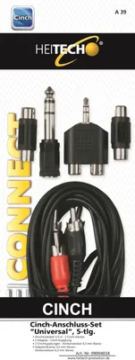 Produktbild von Heitech CINCH-ANSCHLUSS-SET „UNIVERSAL“, 5-TLG.