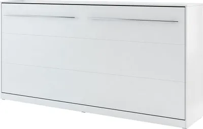 Produktbild von MIRJAN24 Schrankbett Concept Pro CP-06 Horizontal, Wandklappbett inkl. Lattenrost, Schrank, Klappbett (90x200 cm, Weiß Matt / Weiß Matt)