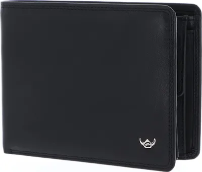 Produktbild von Golden Head Leder Geldbörse Polo RFID Protect Billfold Coin Wallet Black schwarz