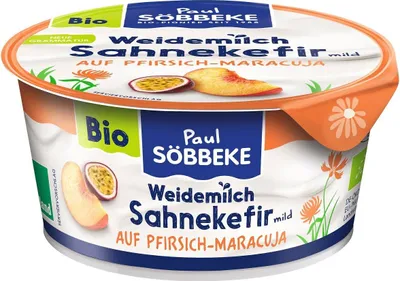 Obrázok produktu pre KRÉMOVÝ BROSKYŇOVÝ KEFÍR -MUČIČKA 150 g - SOBBEKE