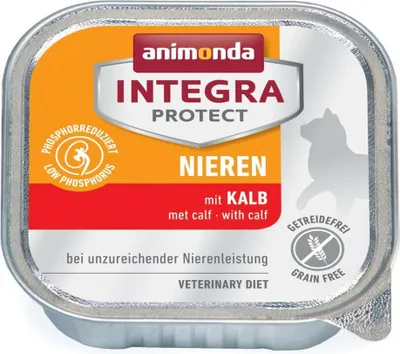 Image de Animonda Integra Protect Cat - Schale Niere mit Kalb 100gx16