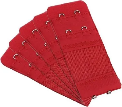 Immagine prodotto di Reggiseno rosso, 2 ganci, elasticizzato, comfort
