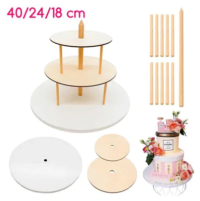 Produktbild von 3-stufiger Tortenständer 40/24/18 cm - Brand4Cake