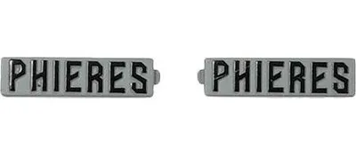 Image de PHIERES Sumatraph Logo Plate Shadow Black .