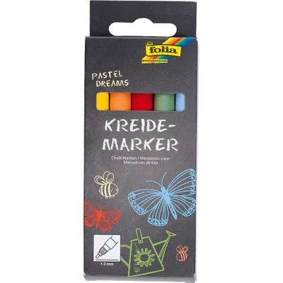 Produktbild von folia Kreidemarker "Pastell Dreams" 5er Set