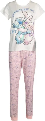 Produktbild von Disney - Schlafanzug für Damen TC914 (34 DE - 36 DE) (Weiß/Pink)