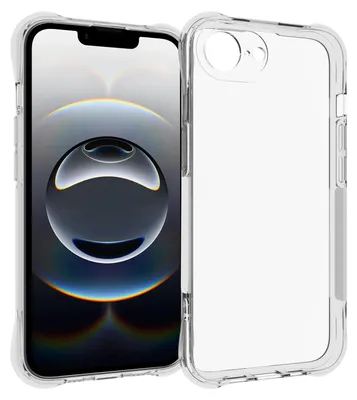 Produktbild von Mobigear Schutzhülle, transparent, für iPhone 16e, flexibles TPU-Rückseitenetui