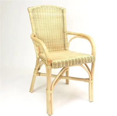 Produktbild von Rattanstuhl, natur lackiert, Komfort Sitzhöhe 49 cm, Korbstuhl
