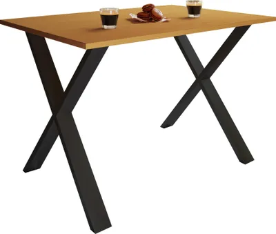 Immagine prodotto di Tavolo da pranzo in legno Premium | H. 76 x W. 110 x D. 80 cm | Tavolo da cucina Tavolo da pranzo Xona X
