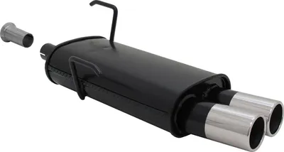 Image de Echappement sport Novus pour Peugeot 206 2x76mm silencieux arrière avec ABE