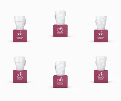 Produktbild von Fiftyeight Henkelbecher-Set 6-tlg. 350 ml Nr 021 weiß Kaffeebecher Mug