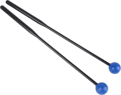 Obrázok produktu pre 2 ks bicie paličky bicie paličky pre xylofón zvonkohru Marimba Bell Chime Black Rod Blue Head
