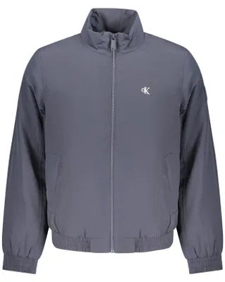 Image de Veste de sport pour hommes, bleu, fabriquée de manière durable : déperlante et recyclée à partir de plastique