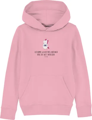 Produktbild von Mr. & Mrs. Panda Kinderpullover Einhorn Fotograf 7-8 Jahre (122/128) - Baumwolle Pink - Geschenk, Kurztrip, Reisen, Pullover, Kapuzenpullover, Unicorn, Kinderbekleidung