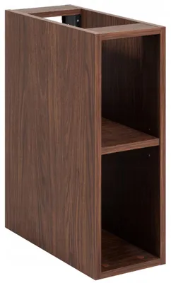 Produktbild von Rodan Badregal 20cm für Waschbeckenunterschrank - Badschrank Erweiterung - Anbauregal - Holz Walnuss - SIMPLE