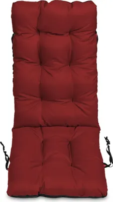 Produktbild von Stuhlkissen Sitzkissen und Rückenkissen für Stühle - 48x123 cm - Outdoor und Indoor - Bordeaux