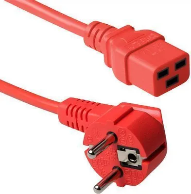 Obrázek produktu pro ACT AK5167, 0,6 m, CEE7/7, C19 rozdvojovač, 230 V, 16 A
