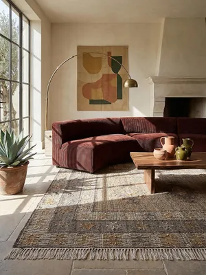 Teppich Natur rechteckig im modernen Wohnzimmer_#sku_BARK503119381634-BARK503119381635-BARK503119381636#