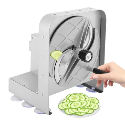 Zdjęcie produktu dla Krajalnica do warzyw z regulowaną grubością cięcia 1-10 mm Ręczna krajalnica do warzyw Średnica ostrza: 25 cm
