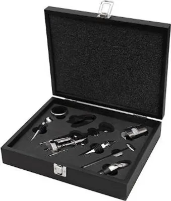 Image de Coffret en bois 9 pièces pour sommeliers