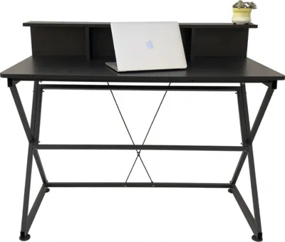 Produktbild von Schreibtisch Tisch Computer Laptop Tough - industrieller moderner Stil - 110 cm breit - schwarz