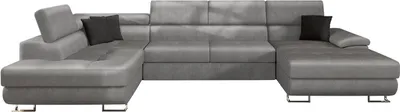 Produktbild von MIRJAN24 Ecksofa Cotere Bis, Eckcouch mit Bettkasten, U-Form Schlafsofa vom Hersteller, Wohnlandschaft (Magic Velvet 2217 + Magic Velvet 2219, Seite: Rechts)